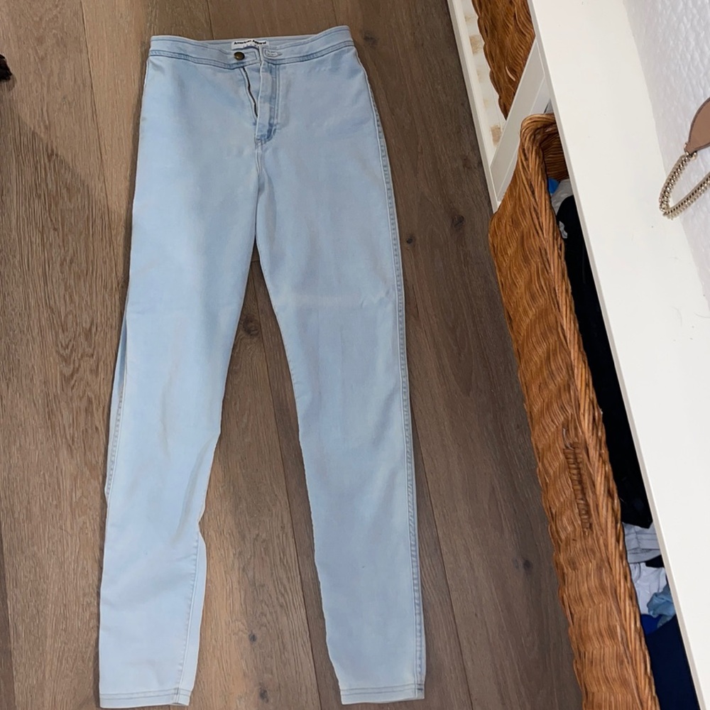 American Apparel light blue jeggings medium